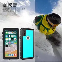 50 шт./лот для IPhone X Дайвинг Подводные Redpepper Dot Pro Водонепроницаемый Дело PC+ TPU Панцири крышка