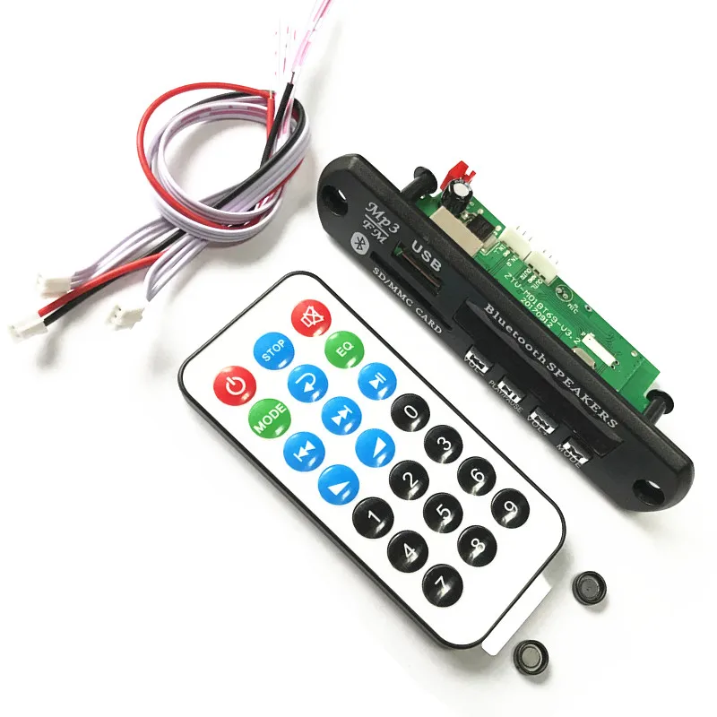 Новый Bluetooth MP3 декодирования доска Модуль ж/Слот для карты SD/USB/FM/дистанционного
