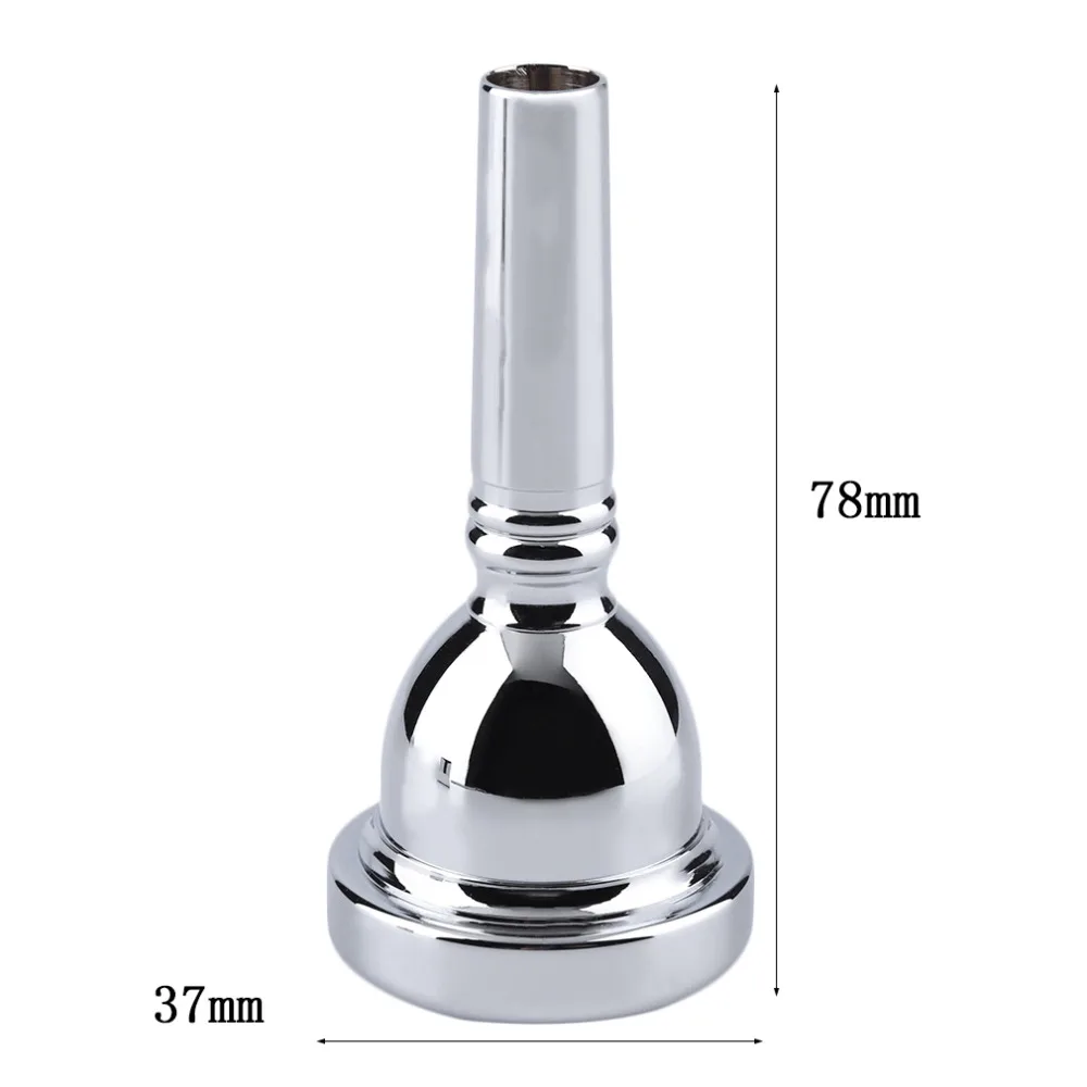 

Stylish and Durable Nickel-Plated Copper 12C Alto Trombone Mouthpiece Small Shank