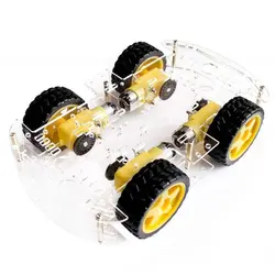 4 колеса яркий цвет со скоростью тахошасси наборы Замена Doule-layer DIY запасные части для двигателя пластик Стабильный умный автомобиль