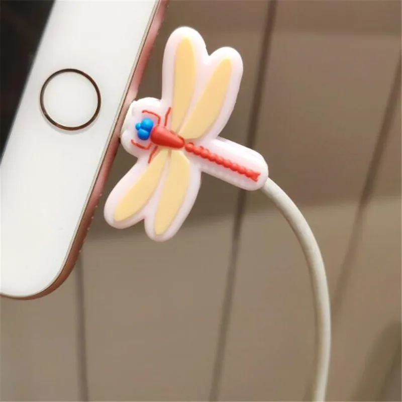 F Телефон USB защитный кабель chompers шнур животное укус зарядное устройство держатель проводов Органайзер силиконовый чехол зарядное устройство - Цвет: F