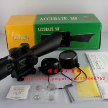 3,5-10X40 красный и зеленый Mil-dot Оптика светящийся охотничий пистолет тактический страйкбол с лазерным прицел CS вечерние принадлежности