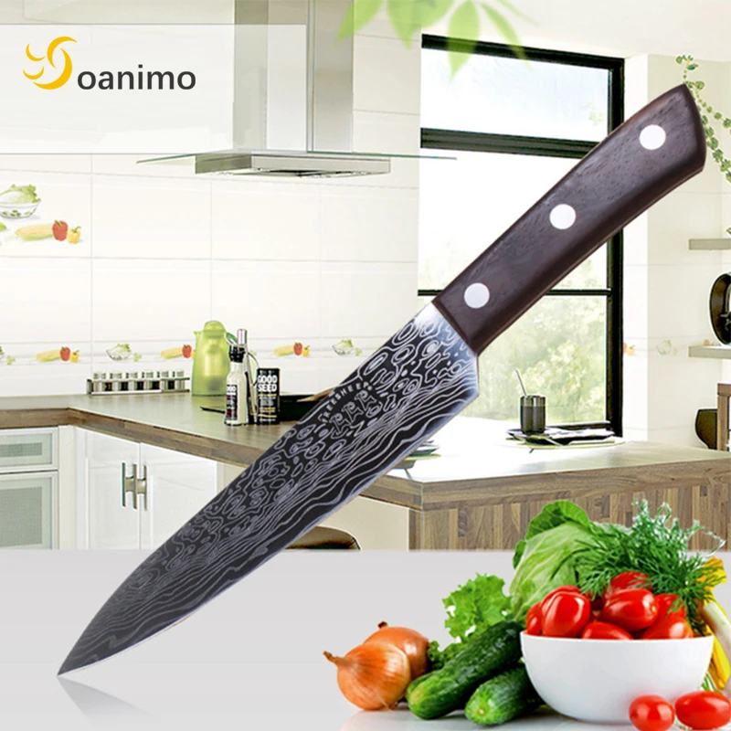 

Soanimo Kitchen Knife 8 9 10 inch Stainless Steel Chef Knives Meat Santoku Japanese 3Cr13 High Carbon Knife Damascus Knives
