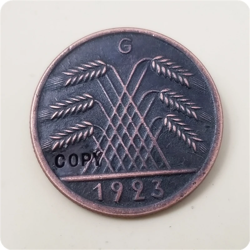 1923 D F G J ГЕРМАНИЯ 50 Rentenpfennig копия монет памятные монеты художественная