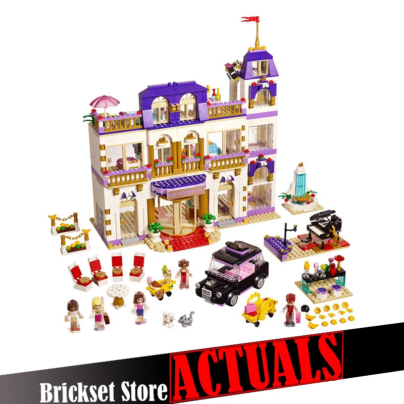 

LEPIN Girls Friends Heartlake Grand Hotel 01045 1676PCS Building Blocks Bricks toys for children gift brinquedo compatible 41101