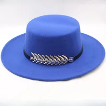 BINGYUANHAOXUAN Felt Hat Men Fedora Hats with Belt Women Vintage Trilby Caps Wool Fedora Warm Jazz Hat Chapeau Femme Panaman hat BINGYUANHAOXUAN Felt Hat Men Fedora Hats with Belt Women Vintage Trilby Caps Wool Fedora Warm Jazz Hat Chapeau Femme Panaman hat