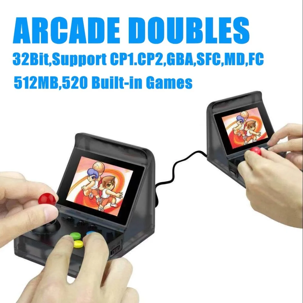 32Bit 3.0'' Mini Portable Retro Handheld Players Video Game Console