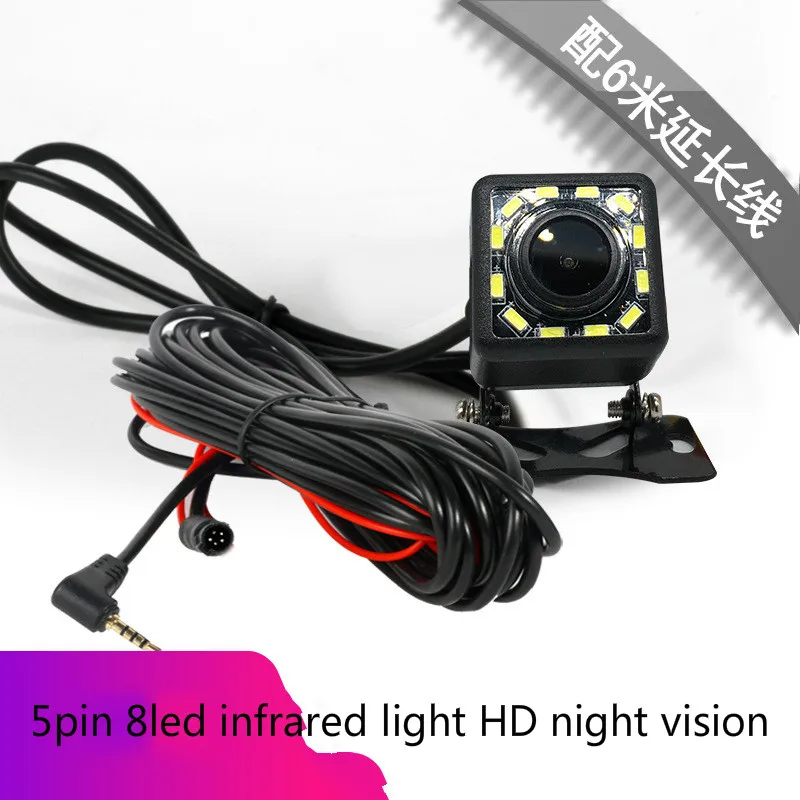 5pin потоковая медиа Автомобильная камера заднего вида ночного видения заднего вида Авто парковочный монитор CCD водонепроницаемый HD видео 170 градусов