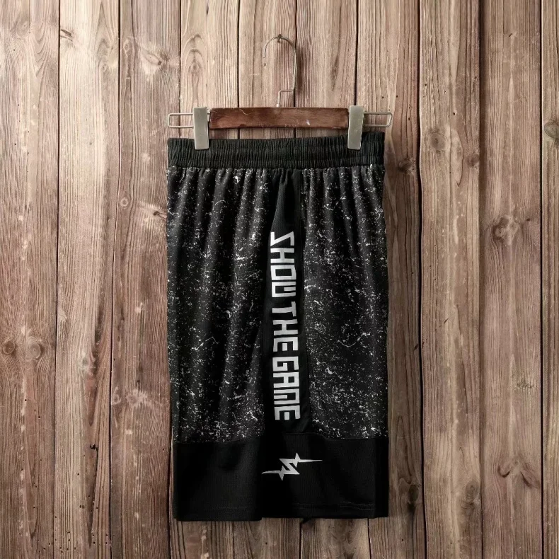 Спортивные мужские шорты для занятия баскетболом с карманами быстросохнущие для бега для фитнеса для спорта Спортивные мужские шорты Йога тренировки короткие брюки против пота шорты