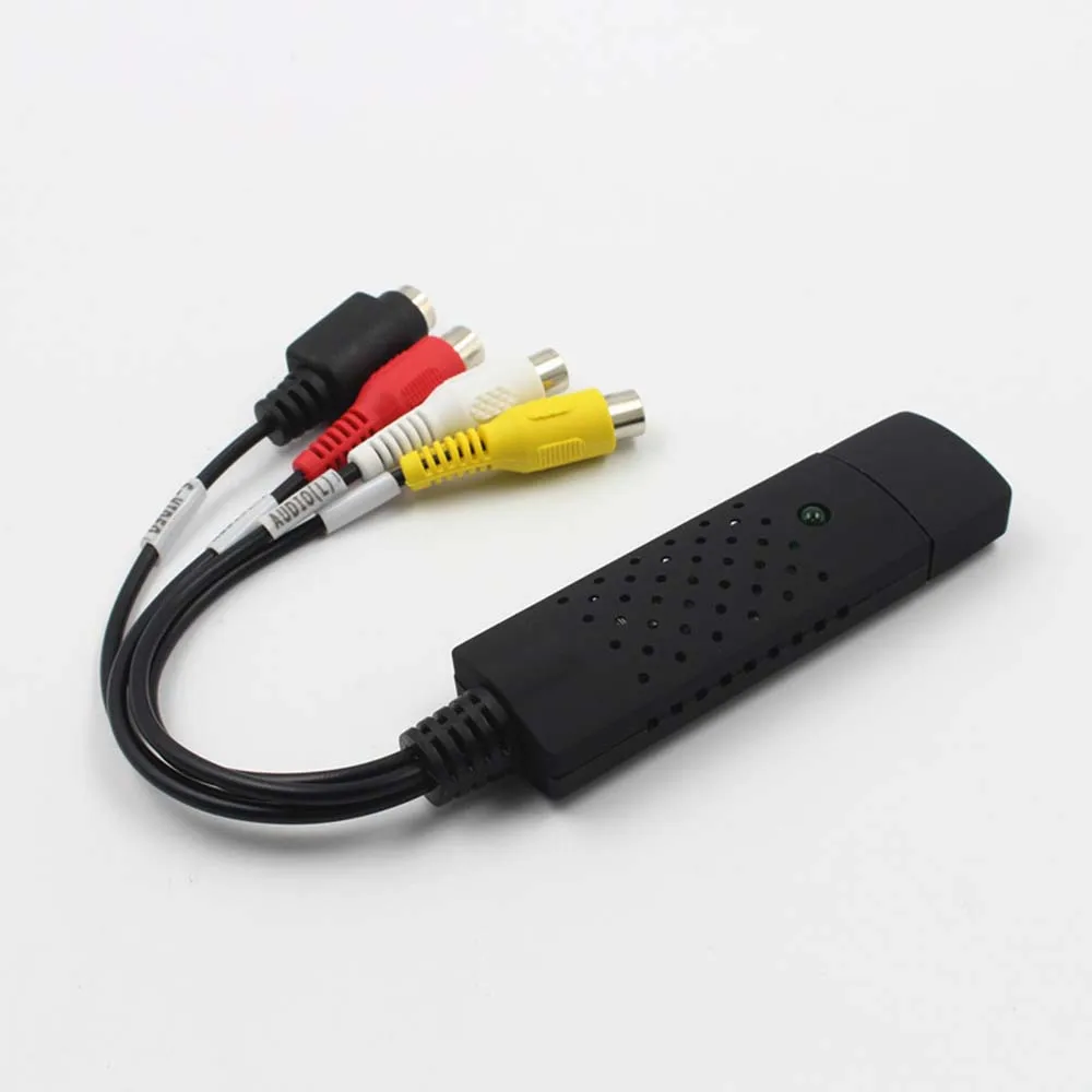 YuBeter USB карта захвата Видео ТВ DVD VHS DVR карта захвата адаптер USB 2,0 к аудио AV S видео Поддержка для Windows 2000 XP/Vista