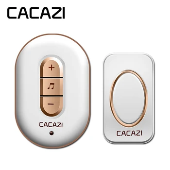 

CACAZI New Smart home DoorBell AC 110-220V Waterproof 280m remote Wireless Door bell 48 Ringtones 6 volume deurbel wireless