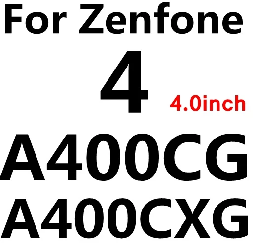 С уровнем твердости 9H закаленное Стекло для Asus Zenfone 2 Laser ZE500KL ZE550KL ZC550KL ZC553KL C 4 5 Go ZB452KG ZB500KL Zenfone 3 Max ZC520TL ZC500TG чехол - Цвет: A400CG