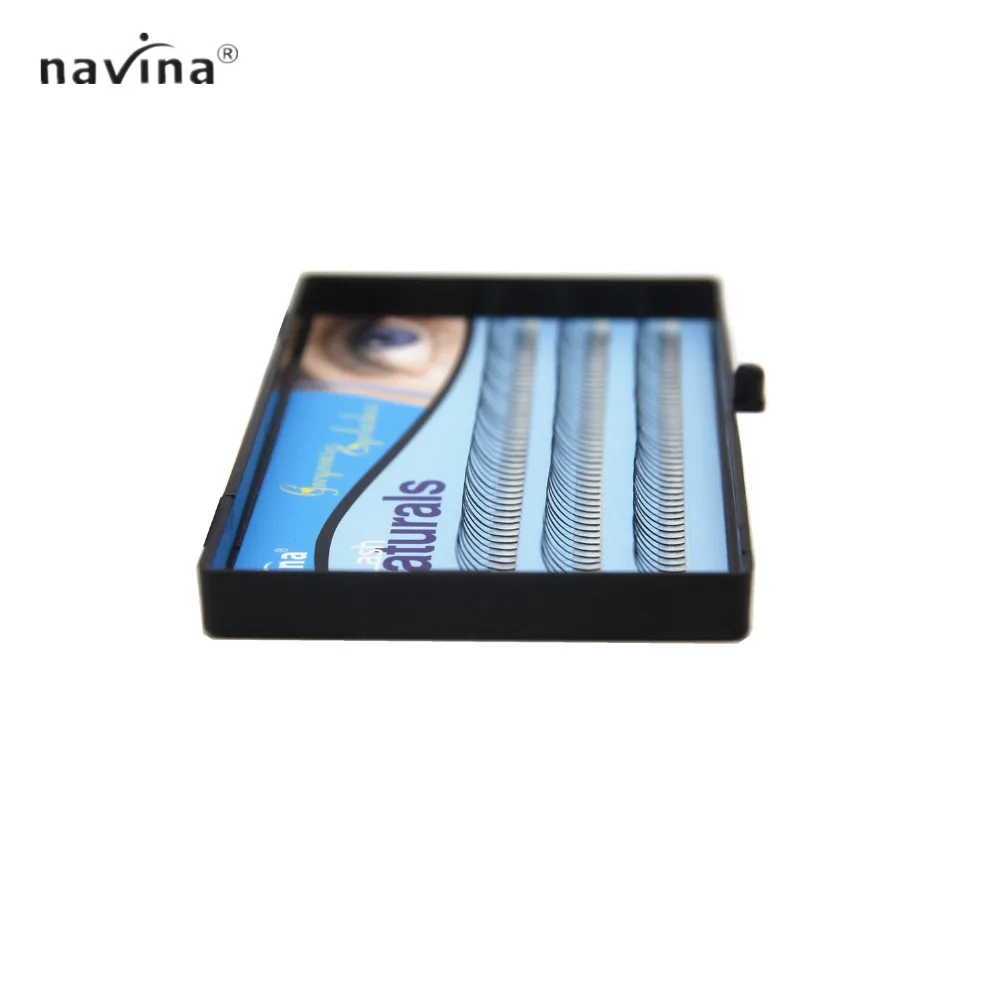 Navina 10 шт./партия натуральные Мягкие Накладные ресницы 3D ресницы W lash Deluxe ресницы Объемные Накладные ресницы