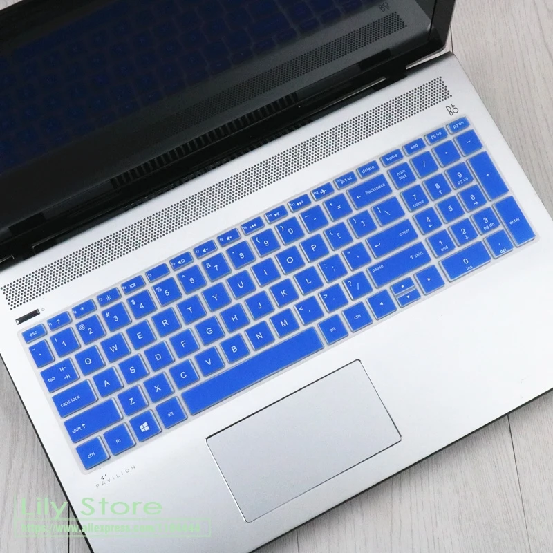 Для hp павильон X360 15,6 ''2-в-1 flaship сенсорным экраном ноутбука 15 15,6 дюймов Тетрадь силиконовый чехол Защитная крышка - Цвет: blue