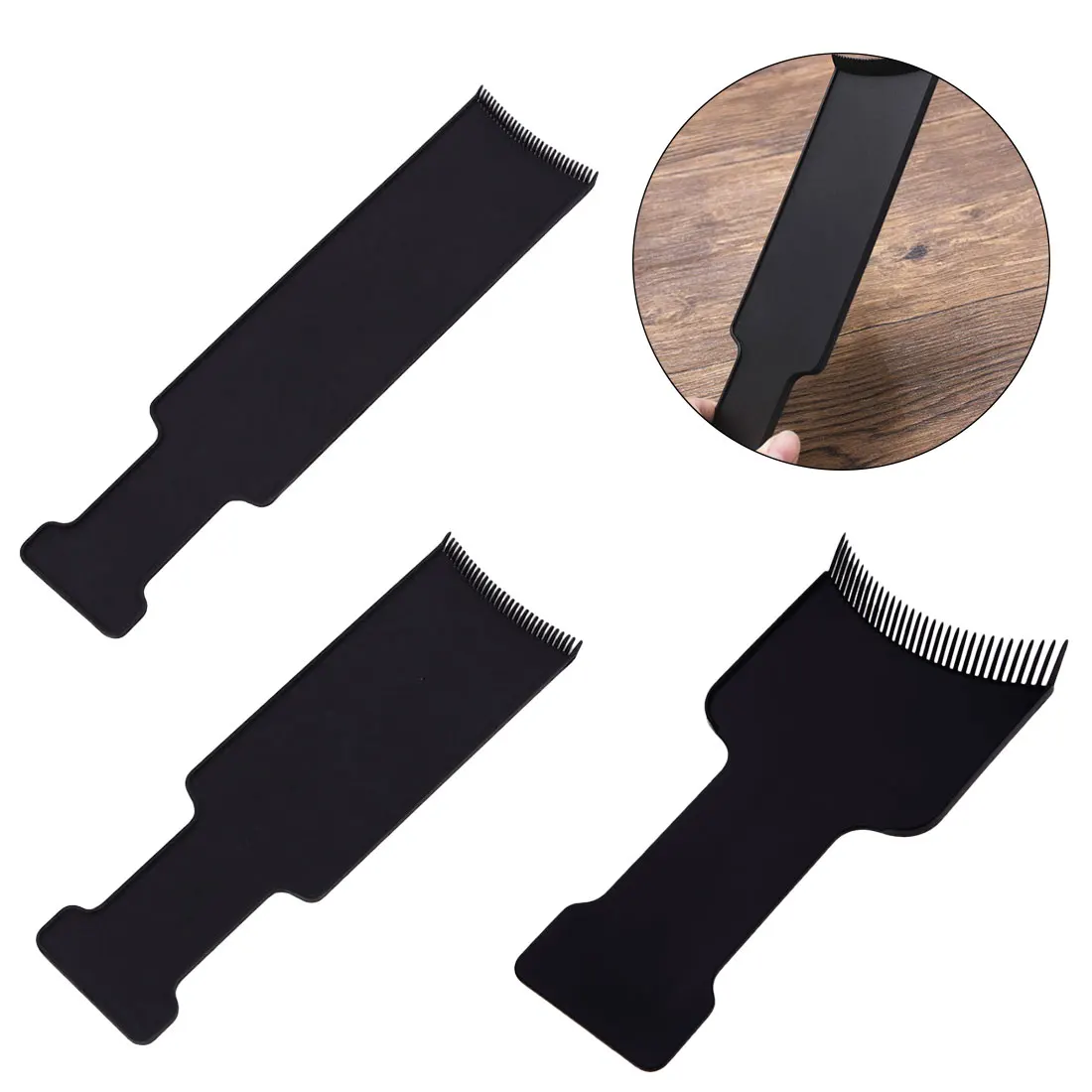 

Various Models Black Plastic Brushes Bleach Tint Comb Perm Application Brush Tool Dye Coloring Pet Comb