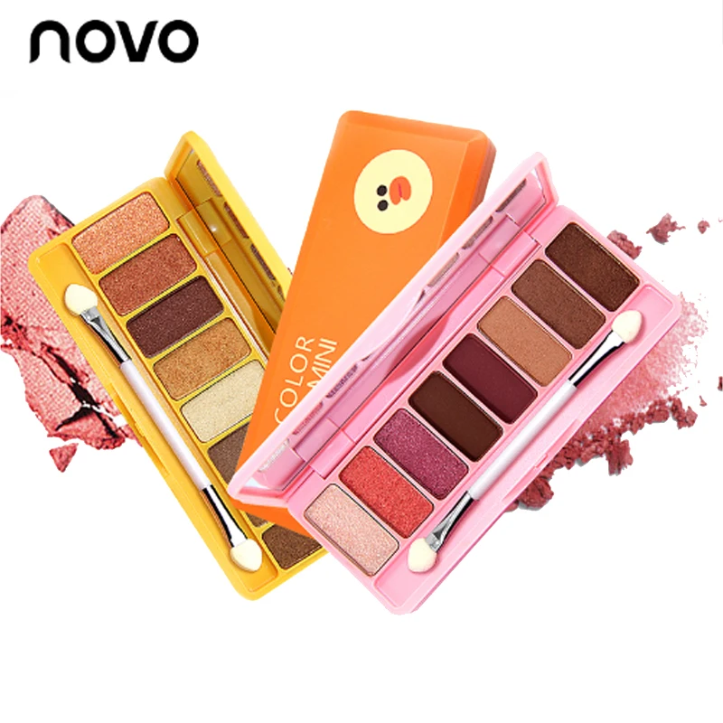 

NOVO naked Eye Shadow 8colors Natural Cartoon Shimmer Matte Eyeshadow Palette Makeup Professional Play Color Make Up Nude Basic