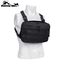 Тактический сверхмощный корпус облегченной модульной системы переноски снаряжения Rig радио нагрудный жгут Передняя сумка Сумка мешочки для кобуры жилет установка для охоты Уличное оборудование