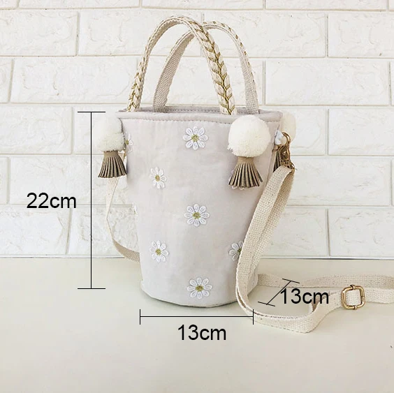LilyHood Цветочная вышивка ручная сумка женская помпон ручка Tote Женская