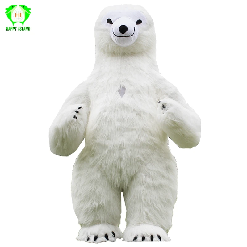 

New Style Polar Bear Inflatable Costumes Advertising 2M Tall Customize for Adult Suitable for 1.6m To 1.8m Men Women Costume