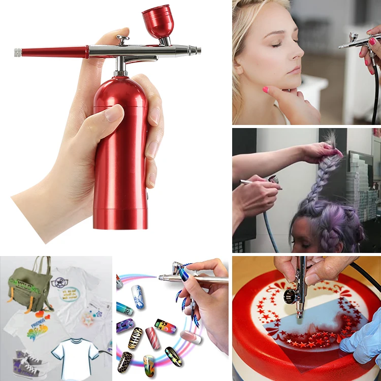 

Mini Rechargeable Cordless Airbrush Compressor Mini Airbrush Makeup Kit