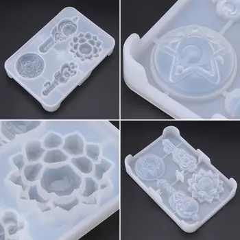 

Silicone Mold DIY Magic Stick Cartoon Flower Mirror Magical Molds Handmade Gifts Toys Girls Products Jewelry Making Epoxy