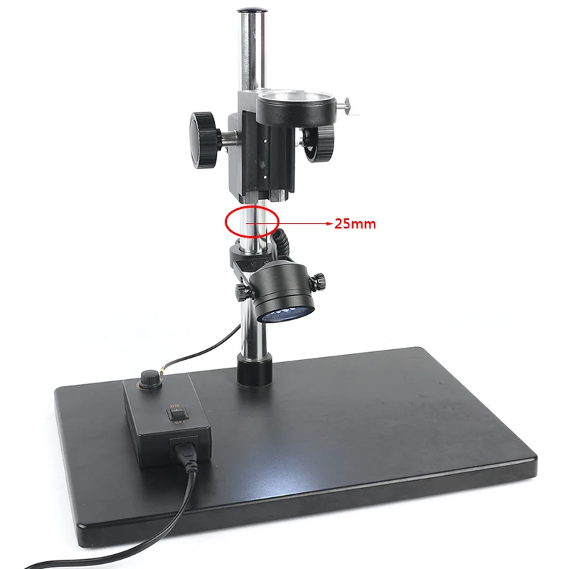 24 шт. светодиодный заполняющий свет Регулируемый наклонный кольцевой свет косая частота ламповый осветитель лампа 25 мм или 32 мм для видео стерео микроскоп