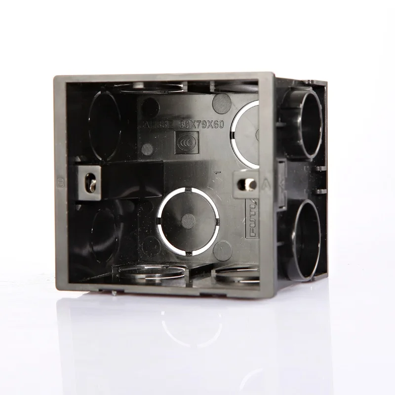 Black 86 Type Wall Switch Back Box Fire retardant PC Material Base Box