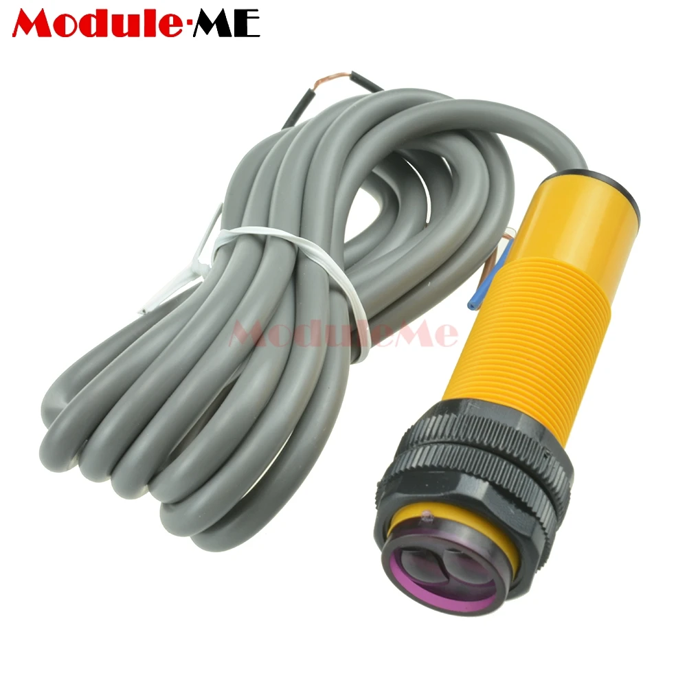 

E18-D50NK Diffuse Reflectance Infrared Obstacle Avoidance Sensor Proximity Switches NPN Infrared Photoelectric Switch DC5V Robot