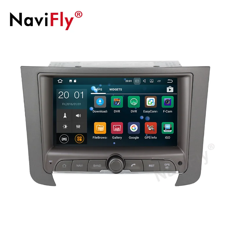 Top Android 9.0 2GB + 16GB + 4 core Car DVD Player Wifi Bluetooth RDS RADIO GPS Map For SsangYong REXTON 2012 2013 -2016 2