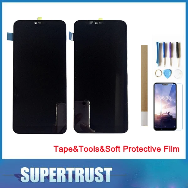 Для Nokia 7 1 TA-1085 TA-1095 TA-1096 TA-1100 ЖК-дисплей + сенсорный экран дигитайзер сменный черный