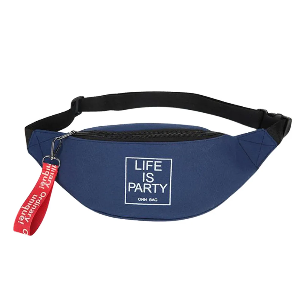 

Men Women Canvas Handbags Waist Bag Letter Shoulder Messenger Package Solid Color Модная повседневная сумка#B