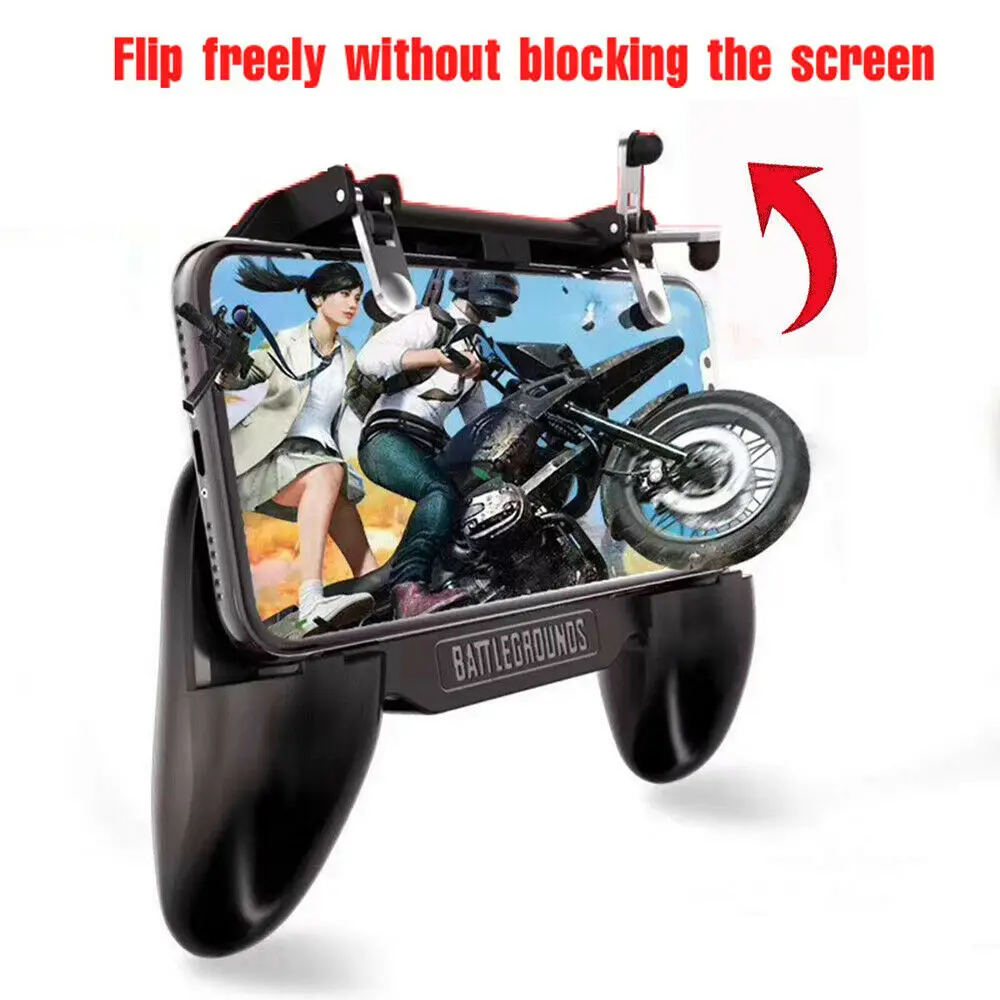 3in1 Pubg Controller Gamepad Pubg Mobile Trigger L1R1 Shooter Joystick Game Pad Phone Holder Cooler