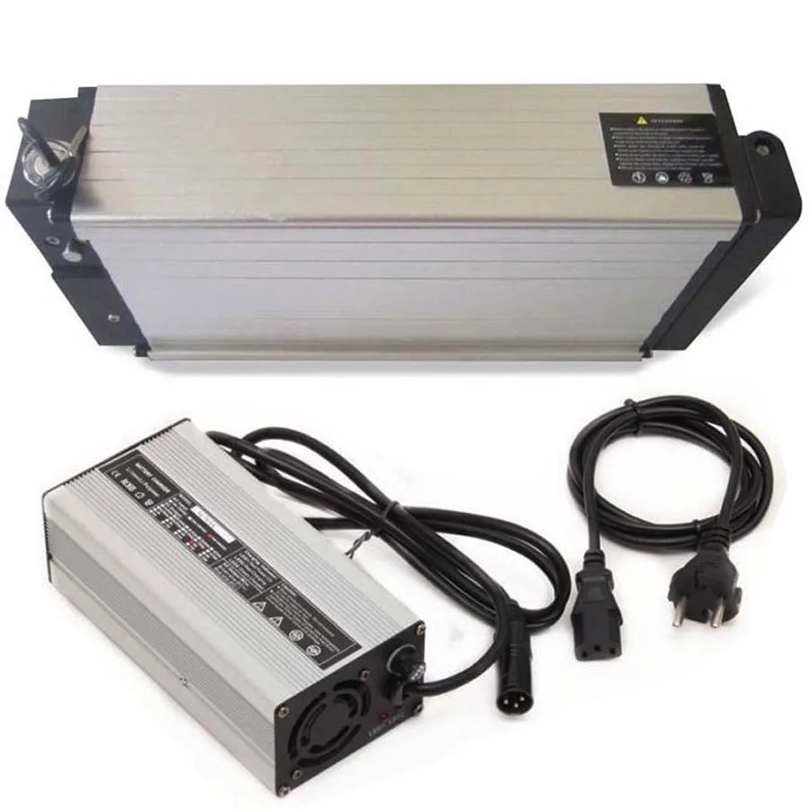 Discount E-bike battery 48v 15Ah electric bike battery rack mount lithium ion battery for electric bikes with charger 0