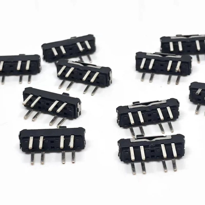 Free shipping 20PCS MSS23D18 MSS-23D18 8PIN 2P3T DPTT toggle switch side slide switches handle 4mm ROHS 5