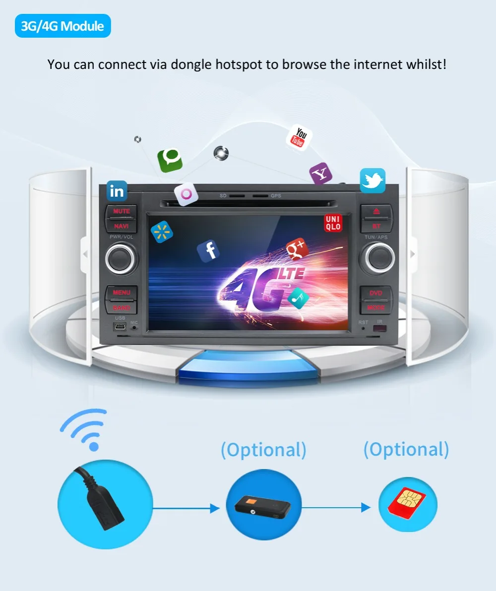 Excellent OCTA CORE Android 9.0 for FORD connect S-Max C-max Kuga Fusion Transit Fiesta Focus II 2 din 1024*600 WIFI car dvd gps player 16 Excellent OCTA CORE Android 9.0 for FORD connect S-Max C-max Kuga Fusion Transit Fiesta Focus II 2 din 1024*600 WIFI car dvd gps player 16