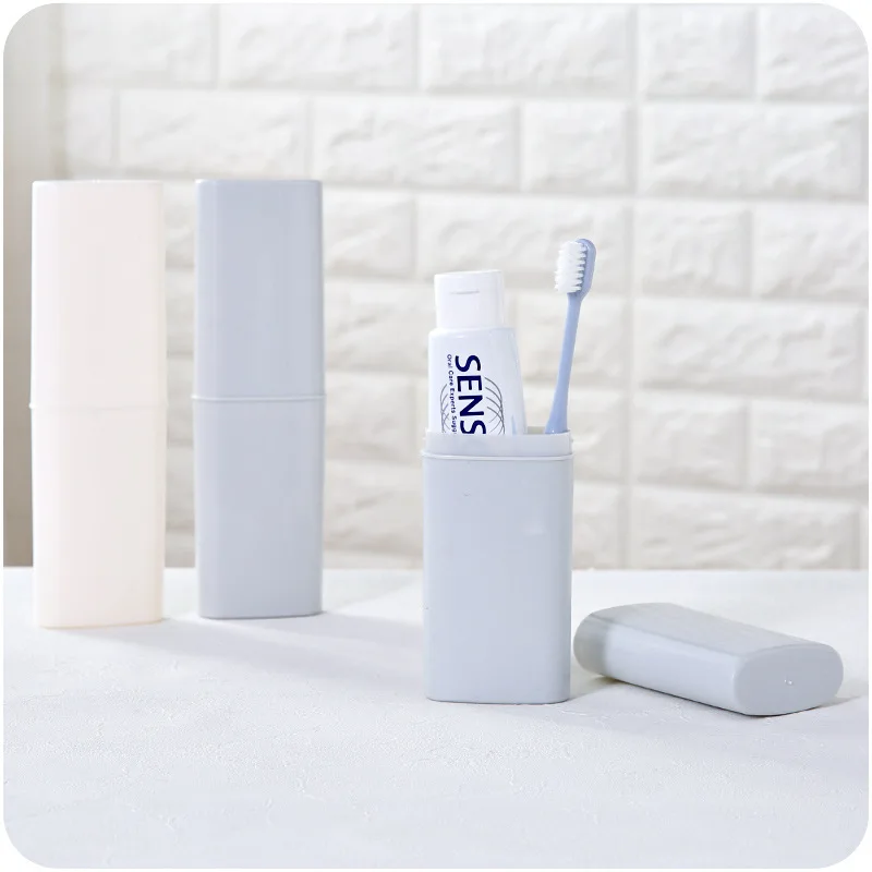 الشمالي تصميم الحمام فرشاة أسنان تخزين حالة السفر التخييم المحمولة حامل فرشاة الأسنان تخزين الفقرة banheiro
