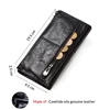 Contact's Genuine Leather Long Wallet Men Coin Purse Male Clutch Walet With Cell Phone Bag Portomonee Card Holder Free Engrave 5