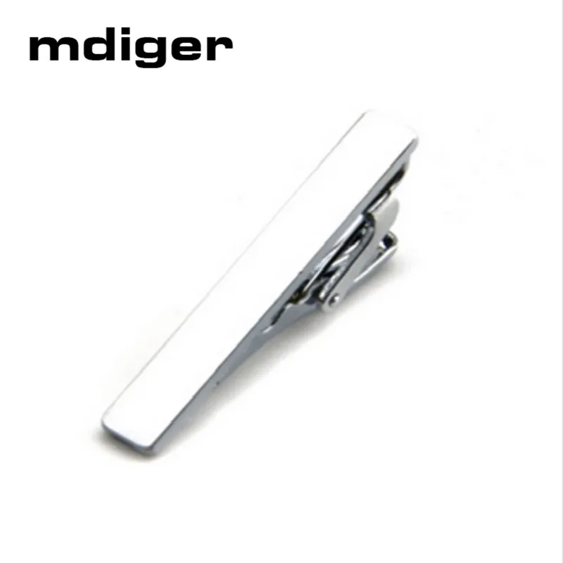

Brand Mens Skinny Tie Clip Pins Short Silver Men Metal Necktie Tie Bar Mens Chrome Clamp Stainless Steel Plain Tie Clip