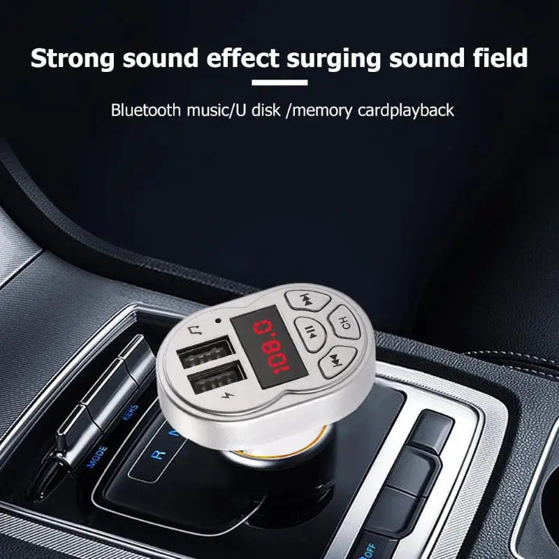 Fm-передатчик Bluetooth V4.1 беспроводной fm-радио модулятор Автомобильный Bluetooth адаптер mp3-плеер с двойным USB 5 В 3.1A автомобильное зарядное устройство