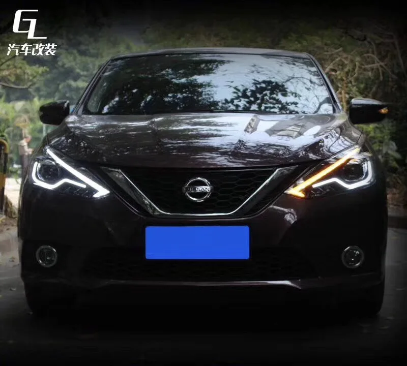 VLAND фара для Nissan Sylphy фары светодиодный фары DRL Передняя Биксеноновая линза HID