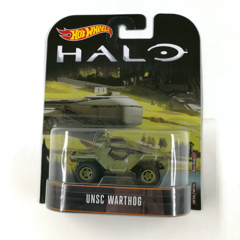 Hot Wheels автомобиль Halo Wars классический фильм UNSC Скорпион Коллекционное издание металлическая литая модель автомобиля детские игрушки подарок - Цвет: UNSC WARTHOG-DMC55