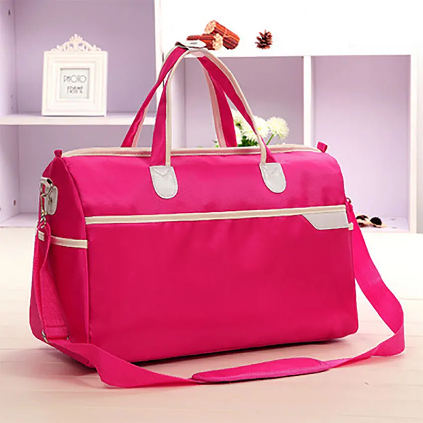 Водонепроницаемая Мужская и Женская Большая вместительная спортивная сумка, многофункциональная портативная Спортивная дорожная сумка для багажа, тренажерного зала, фитнеса - Цвет: pink