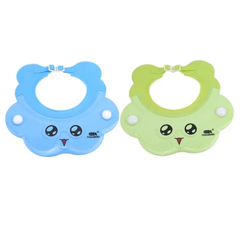 

Innovation Safty Silicone Shower Cap Adjustable Shower Cap Soft Ear Protector Baby Waterproof Shampoo Cap Baby Care Hot Sale