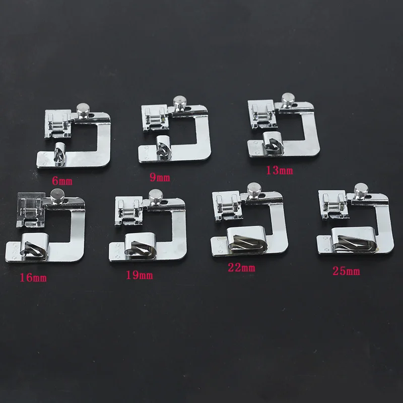 1PC Hot Sale Domestic Sewing Machine Foot Presser Rolled Hem Feet Set
