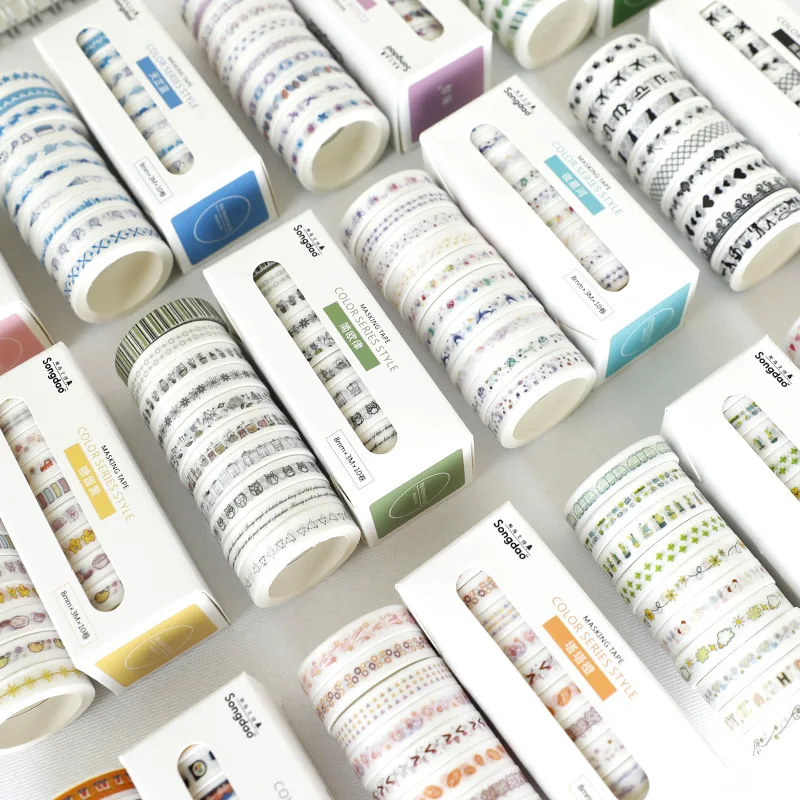 

9 Pcs / Set washi tape Kawaii masking tape vintage Creative washitape dream washi cinta adhesiva decorativa stationery
