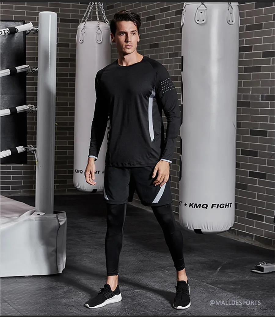 Vansydical Компрессионные спортивные колготки для бега мужские набивные леггинсы для фитнеса и спортзала дышащие баскетбольные Стрейчевые брюки