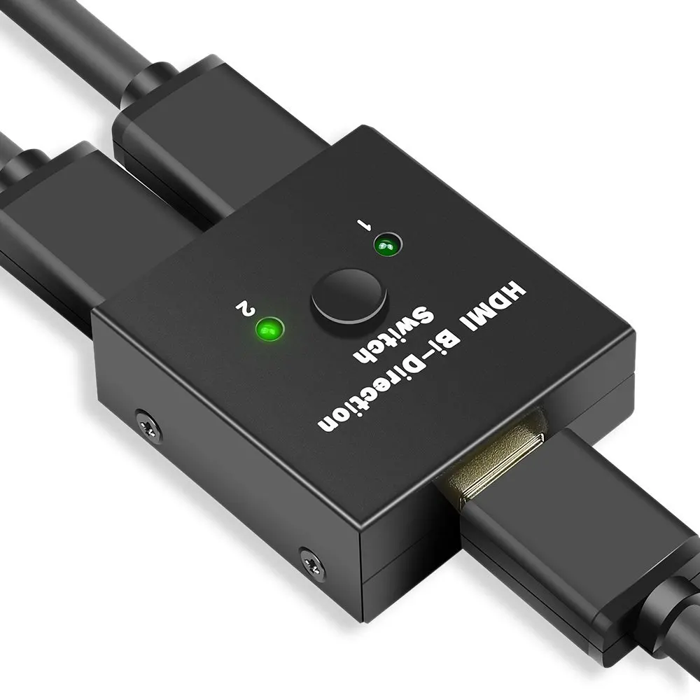 PUZHIJIE 4K2K HDMI 2 0 переключатель порта двунаправленный ручной 2x1/1x2 Hub Sup порты 3D 1080P