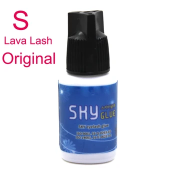 

Free Shipping Original Korea Sky Adhesive Glue S Type for Eyelash Extensions 2 bottles/lot , 5ml Black Cap