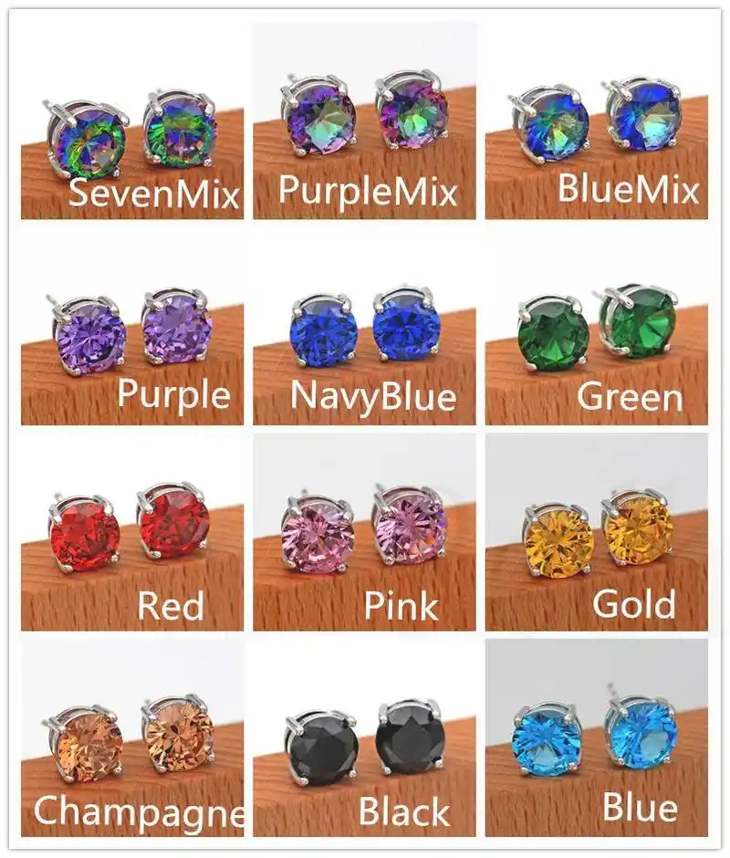 Cupcake señoras para mujer Chicas Pendientes Azul//Rosa