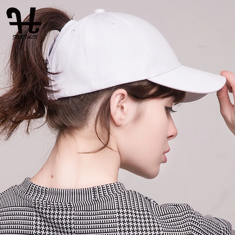 FURTALK Dropshipping 2018 Summer Women Baseball Cap Sport Messy Bun Cap